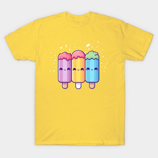 Kawaii Adorable Cute Popsicles T-Shirt by Yamabushi's Kawaii Store